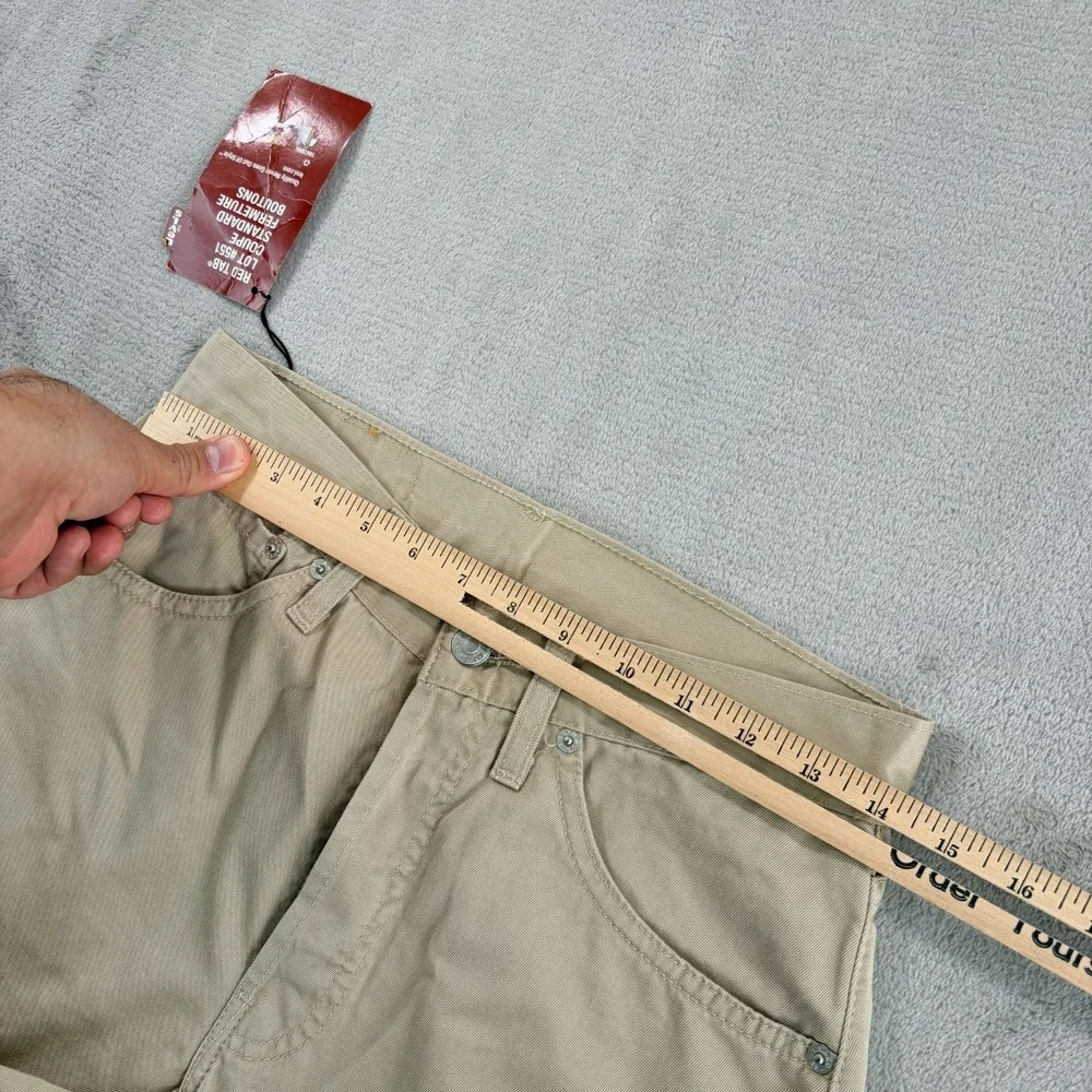 Vintage Levis 551 Red Tab Jeans Denim‎ Pants in Beige Men 28x32 (Tag 29x32) NWT
